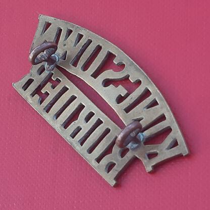 The King's Own Border Regiment - Gilding Metal Shoulder Title. - Image 2