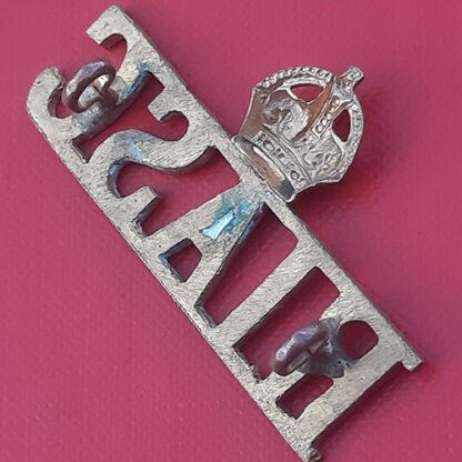 (India) Royal Indian Army Service Corps - Gilding Metal Shoulder Title. - Image 2