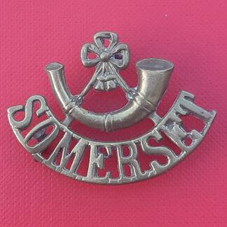 Somerset Light Infantry  - Gilding Metal Shoulder Title.