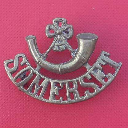 Somerset Light Infantry  - Gilding Metal Shoulder Title.