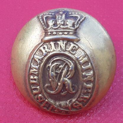 Submarine & Miners - Queen Victoria's Crown Gilding Metal Button.