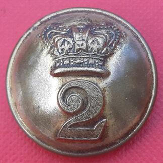 2nd (Queen's Royal) Regiment Of Foot - Queen Victoria's Crown Gilding Metal Button.