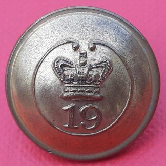 19th (1st York, North Riding) Princess of Wales's Regiment Of Foot -  Queen Victoria's Crown Gilding Metal Button.
