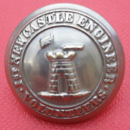 1st Newcastle Engineer Volunteers - White Metal Button.