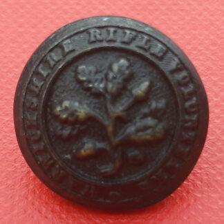 Warwickshire Rifle Volunteers - Blackened Brass Button.