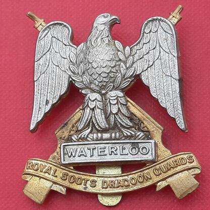 The Royal Scots Dragoon Guards - Bi Metal Cap Badge.