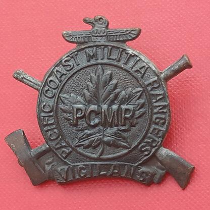 (Canadian Militia) Pacific Coast Militia Rangers - Bronzed Cap Badge