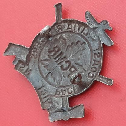 (Canadian Militia) Pacific Coast Militia Rangers - Bronzed Cap Badge - Image 2
