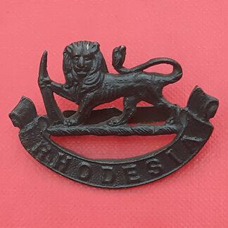The Rhodesia Regiment General Staff Corps - Officer's Bronzed Cap Badge.