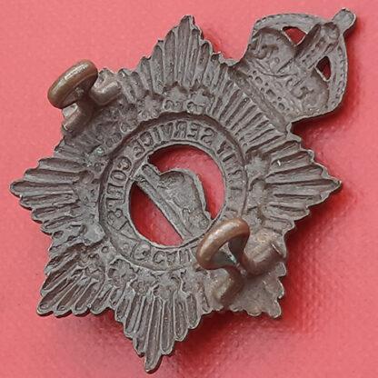 (Canada) The Canadian Royal Army Service Corps - King's Crown Bronzed Collar Badge. - Image 2