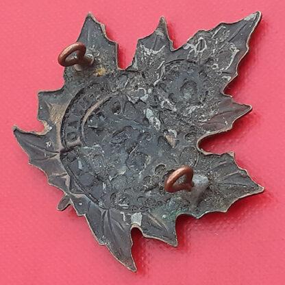 (Canada) 234th Infantry Peel Battalion - King's Crown Gilding Metal Cap Badge. - Image 2