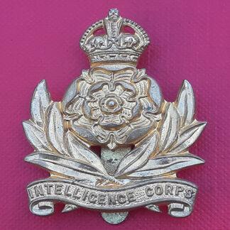 The Intelligence Corps - King's Crown Gilding Metal Cap Badge.