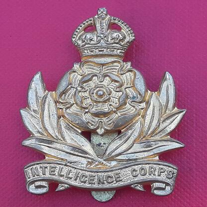The Intelligence Corps - King's Crown Gilding Metal Cap Badge.