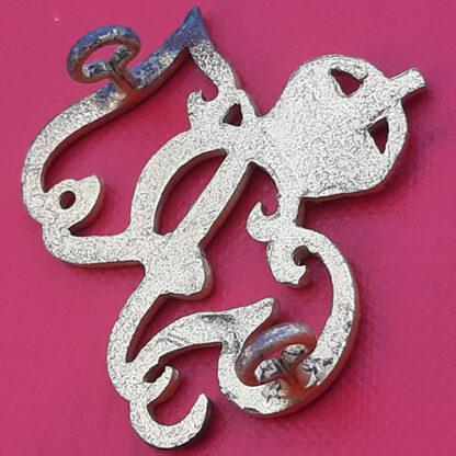 (India) General Service Corps - Officers Gilt Cap Badge. - Image 2