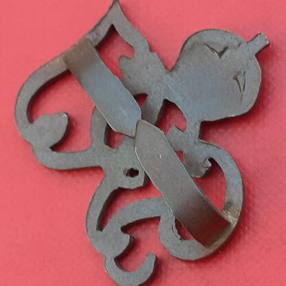 (India) General Service Corps - Officers Bronzed Cap Badge. - Image 2