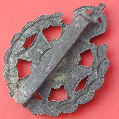 The Robin Hood Rifles - King's Crown Blackened Brass Cap Badge. - Image 2