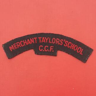 Merchant Taylors' School C.C.F - Cloth Shoulder Title.