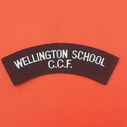 Wellington School C.C.F - Cloth Shoulder Title.