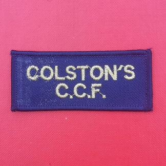 Colston's School C.C.F - Cloth Shoulder Title.