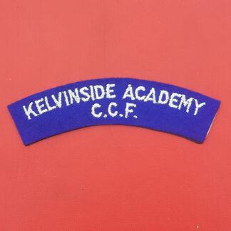 Kelvinside Academy C.C.F - Cloth Shoulder Title.