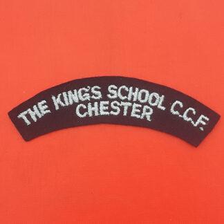 The King's School Chester C.C.F - Cloth Shoulder Title.