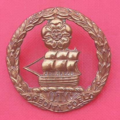 Churchers School O.TC - Gilding Metal Cap Badge.