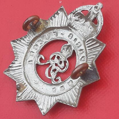 The North Somerset Yeomanry - King's Crown GV White Metal Cap Badge. - Image 2