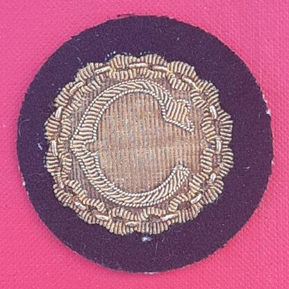 British War Correspondent - Bullion Cloth Cap Badge.