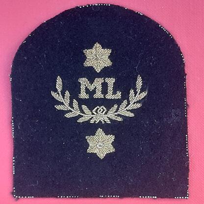 The Royal Marines - Mountain Leader Gold Wire Sleeve Trade Badge.