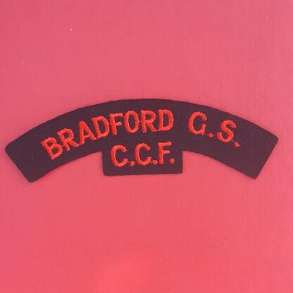Bradford Grammar School C.C.F - Woven Shoulder Title