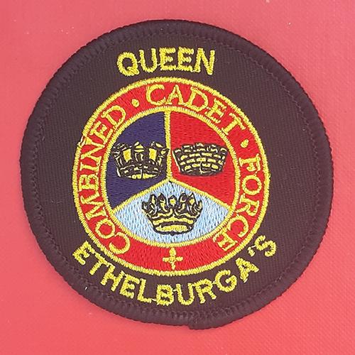 Queen Ethelburga's C.C.F - Woven Sleeve Badge.