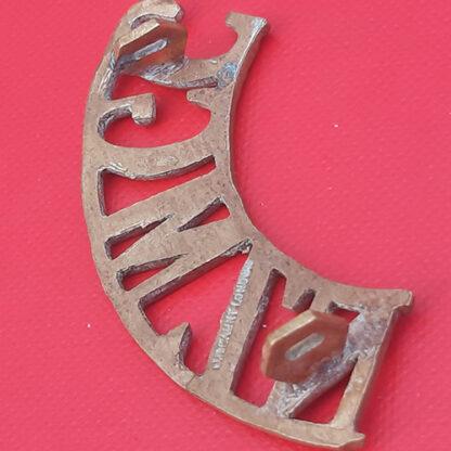 (New Zealand) New Zealand Machine Gun Corps - Gilding Metal Shoulder Title. - Image 2