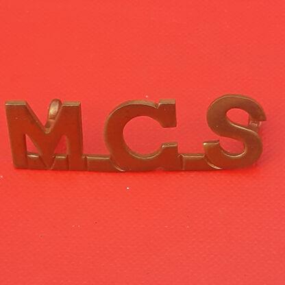 (Canada) Canadian Machine Gun Section - Gilding Metal Shoulder Title.