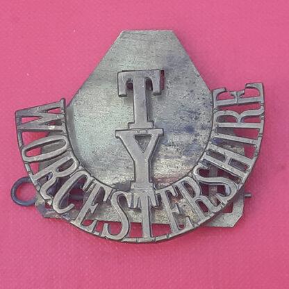 Worcestershire Territorial Yeomanry - Gilding Metal Shoulder Title.