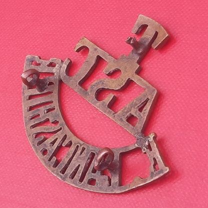 Army Service Corps Territorials East Lancashire - Gilding Metal Shoulder Title. - Image 2