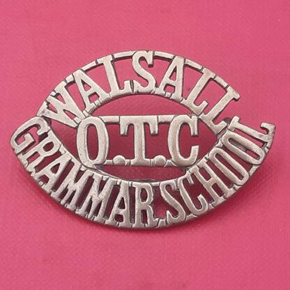 Walsall Grammar School O.T.C - Gilding Metal Shoulder Title.