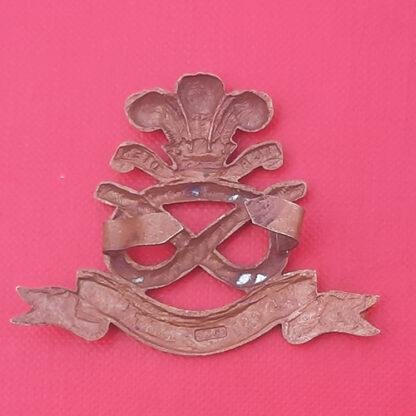 The North Staffordshire Regiment - Officers Service Dress Bronze Cap Badge. - Image 2