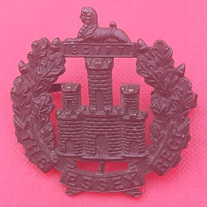 The Essex Regiment - Officers Service Dress Bronze Cap Badge.