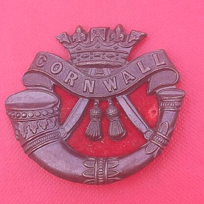 The Duke Of Cornwall's Light Infantry - Officers Service Dress Bronze Cap Badge.