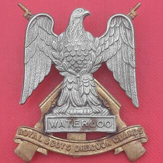 The Royal Scots Dragoon Guards - Bi Metal Cap Badge.