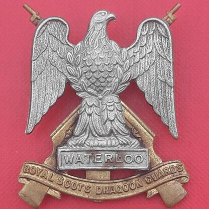 The Royal Scots Dragoon Guards - Bi Metal Cap Badge.