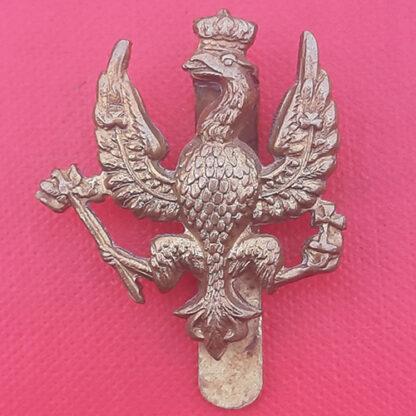 The 14th / 20th Hussars - Gilding Metal Cap Badge.