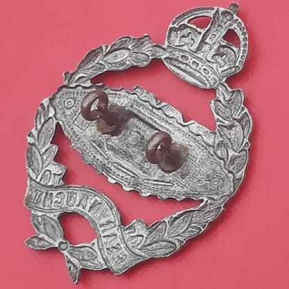 The Royal Tank Regiment - King's Crown White Metal Cap Badge. - Image 2