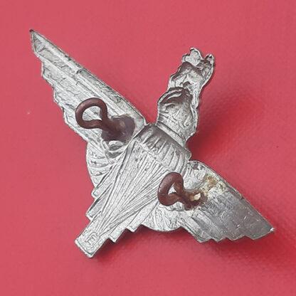 The Parachute Regiment - King's Crown White Metal Cap Badge. - Image 2