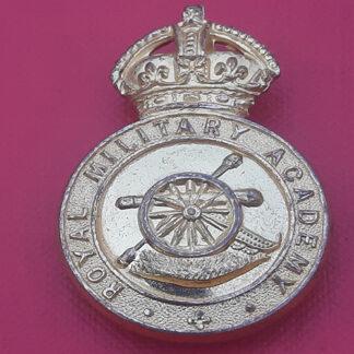 The Royal Military Academy Sandhurst - King's Crown Gilt Cap Badge.