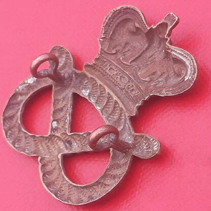 The Staffordshire Yeomanry - Queen Victoria's Crown Gilding Metal Cap Badge. - Image 2