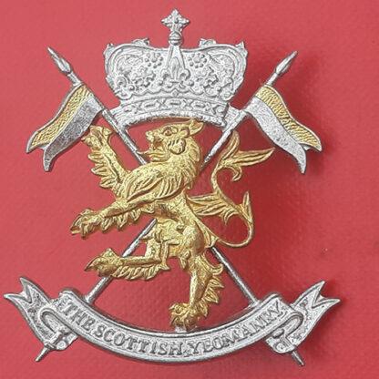 The Scottish Yeomanry - Silver & Gilt Cap Badge.