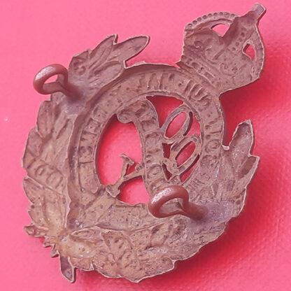 The Queen's Own Dorset Yeomanry - King's Crown Gilding Metal Cap Badge. - Image 2