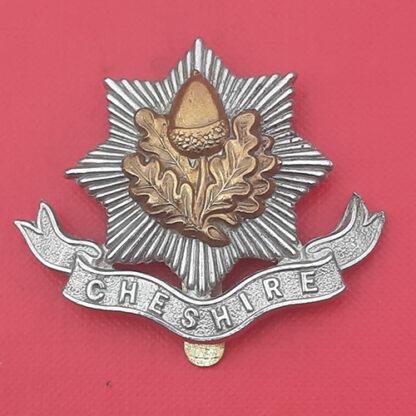 The Cheshire Regiment - Bi Metal Cap Badge.