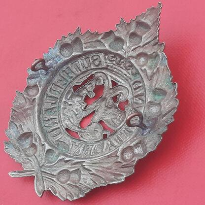The Argyll & Sutherland Highlanders - White Metal Cap Badge. - Image 2
